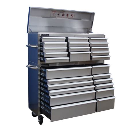 large stainless steel tool chest